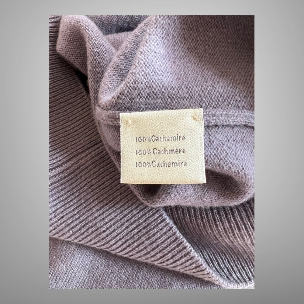 Hermes Long Sleeve 100% Cashmere Mens Quarter Zip Trucker's Sweater EU Size M - Picture 12 of 14